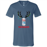 Coors Light Reinbeer Funny Beer Reindeer Christmas Sweatshirt - Canvas Unisex V-Neck