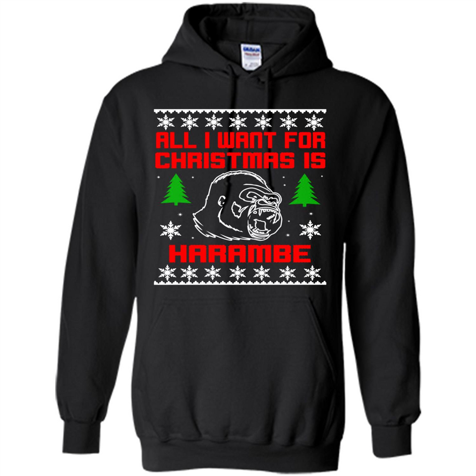 All I Want For Christmas Is HarambeT Rex Attack Reindeer ugly sweater PINGPONG