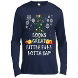 Looks Great Little Full Lotta Sap Funny Christmas Tree Mug PINGPONG - Canvas Long Sleeve T-Shirt