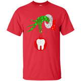 Christmas Nurse Grinch hand holding clinic dental ornament - Shirt