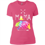 Mama Bear Shirt Tie Dye Family Vacation & Camping Tee - Ladies' Boyfriend T-Shirt