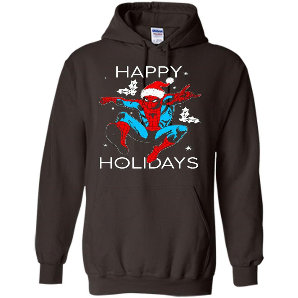 Marvel Spider Man Happy Holidays Santa Christmas Mug PINGPONG - Hoodie