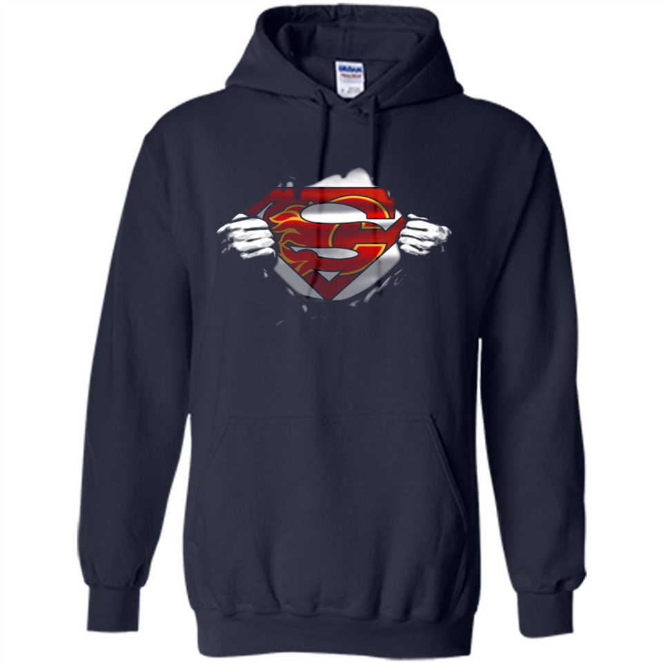 Calgary Flames And Superman Fans - Hoodie