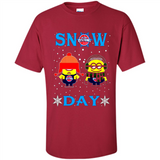 Snow Day Shirt For Detroit Pistons Vs Minion Fans pingpong