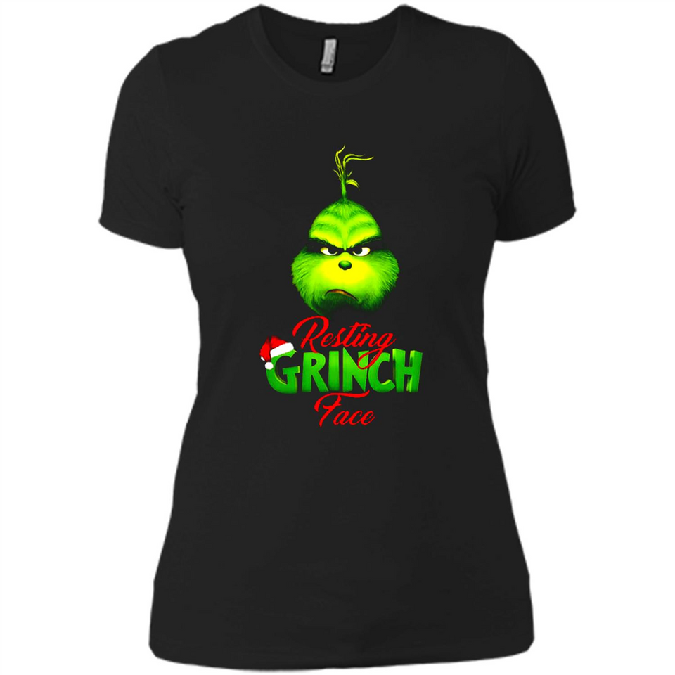 Resting Grinch Face Shirt PINGPONG - Ladies' Boyfriend T-Shirt