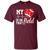 Tampa Bay Buccaneers Football My Heart is on that Field - Shirt