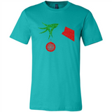 Funny Grinch Hand holding Firefighter ornament Christmas Sporty T-Shirt - Canvas Unisex T-Shirt