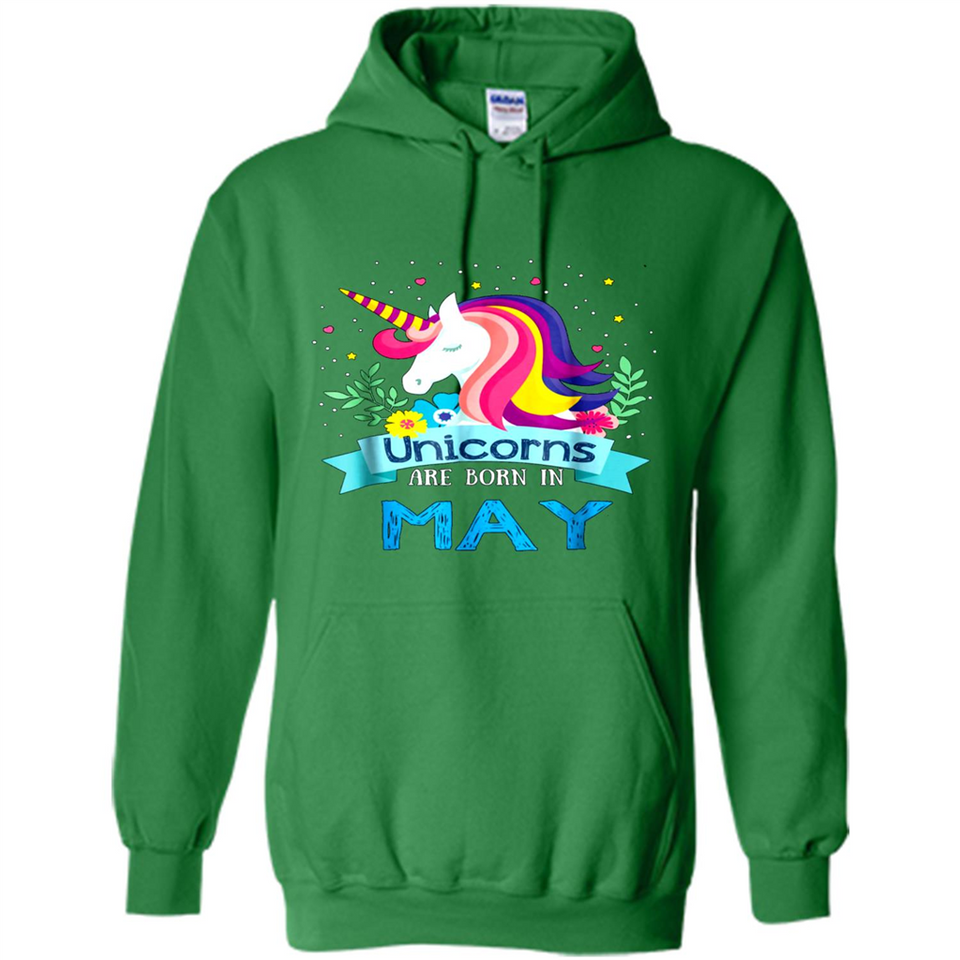 Unicorns are born in May Birthday Rainbow Gift Ladies Custom