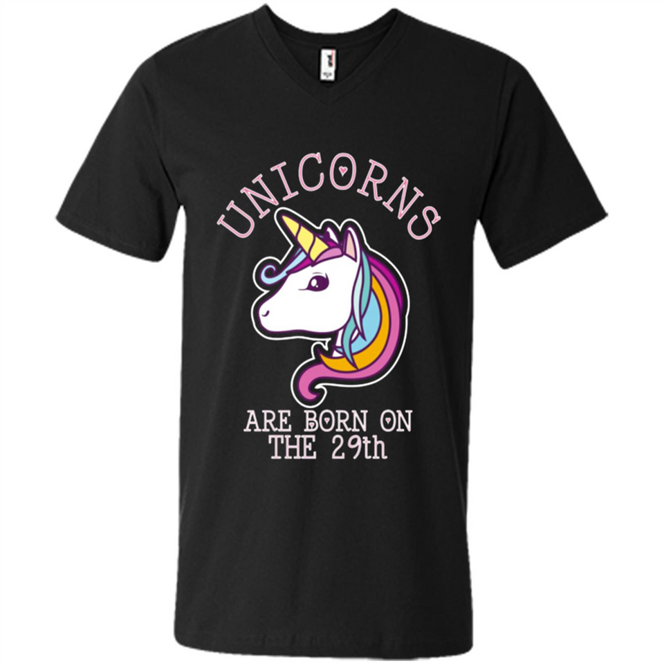 Unicorns Birthday T-shirt Born On The 29th Unicorn Magical