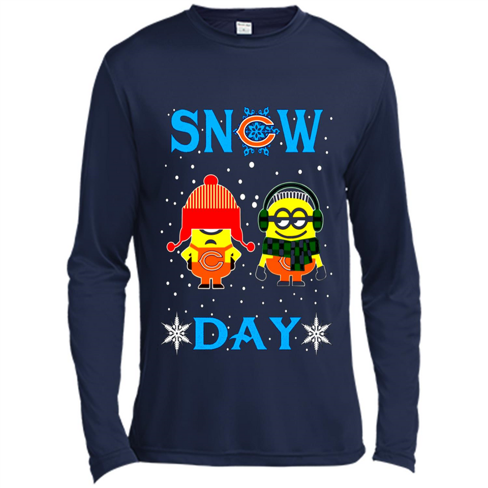 Snow Day Shirt For Chicago Bears Vs Minion Fans pingpong