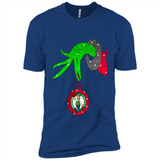 GRINCH HAND HOLDING BOSTON CELTICS NBA GLITTER CHRISTMAS PINGPONG