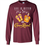 LIFE IS BETTER IN FLIP FLOPS WITH CROWN ROYAL