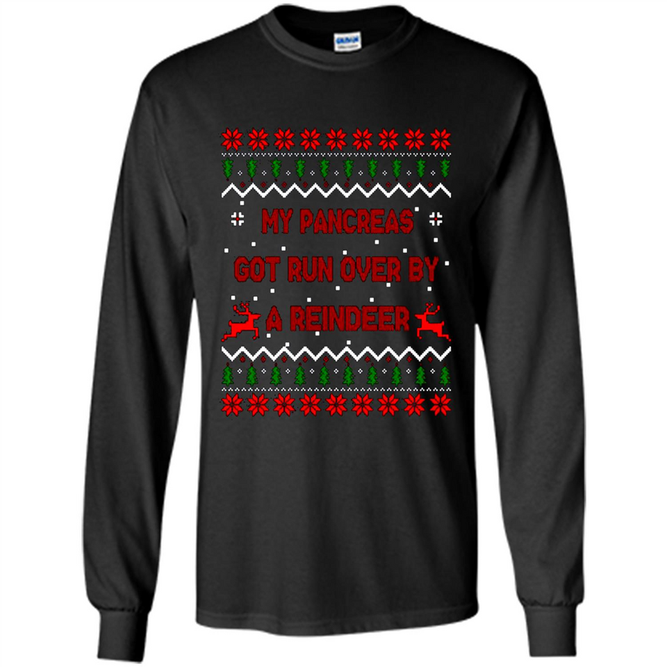My Pancreas Got Run Over By A Reindeer Diabetes Christmas sweater PINGPONG