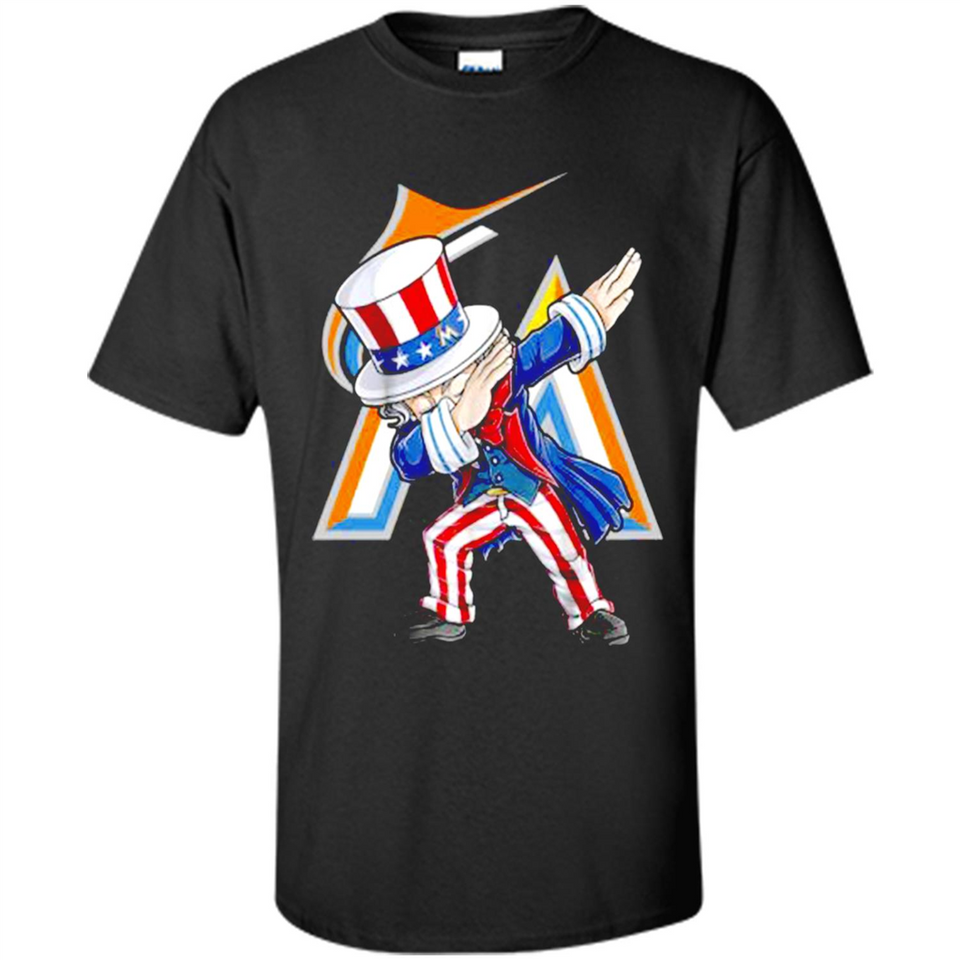 MLB MIAMI MARLINS UNCLE SAM DABBING INDEPENDENCE DAY