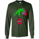 GRINCH HAND HOLDING CLEVELAND CAVALIERS GLITTER CHRISTMAS PINGPONG