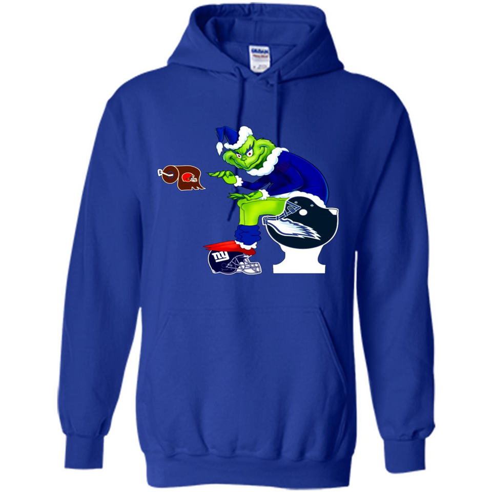 New York Giants Toilet Grinch Santa Claus Football Fan PINGPONG