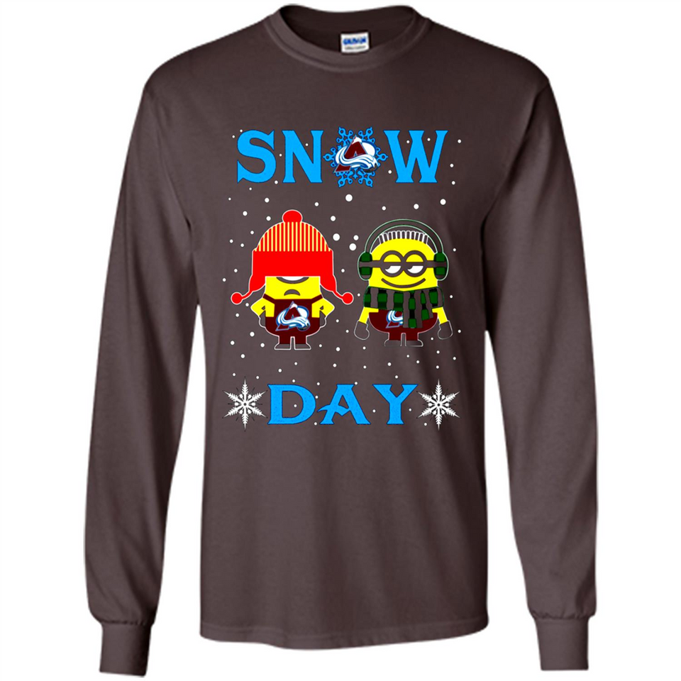 Snow Day Shirt For Colorado Avalanche Vs Minion Fans pingpong