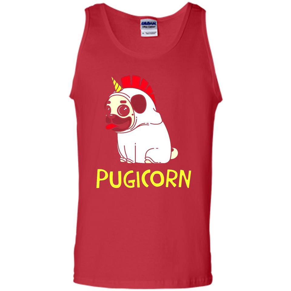 Pugicorn Pug Unicorn Funny Shirt PINGPONG - Tank Top