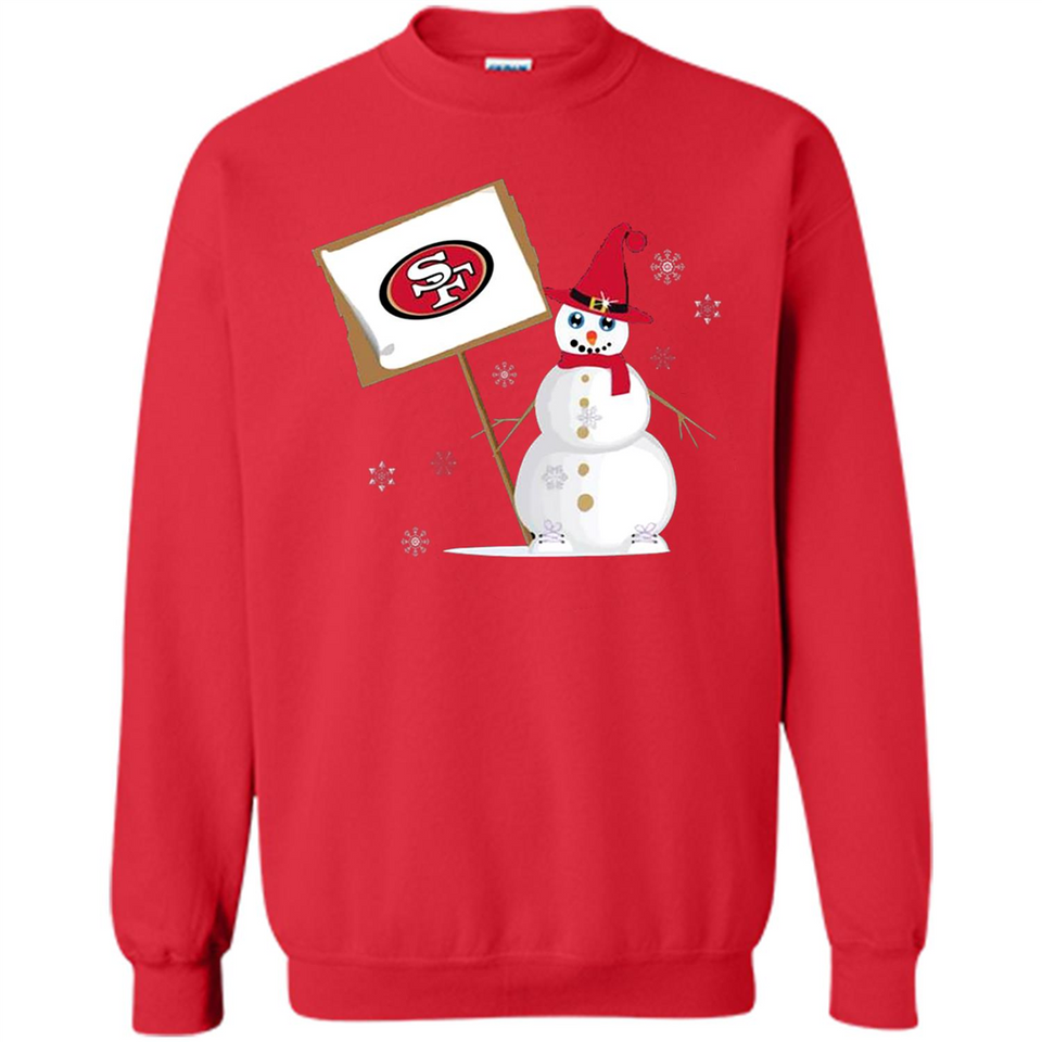 San Francisco 49ers Snowman Funny