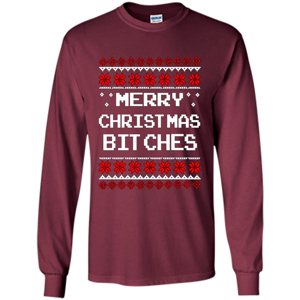 Merry Christmas Bitches ugly sweatshirt PINGPONG