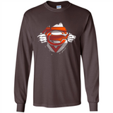 Chicago Bears And Superman Fans - Long Sleeve T-Shirt