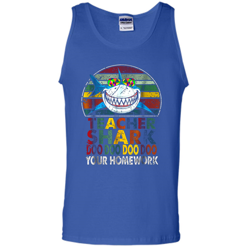 Teacher Shark Doo Doo Doo Your Homework Funny shirt Ladies' Boyfriend