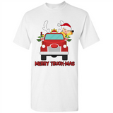 Merry Truck-Mas Christmas Fire Truck Cute Reindeer Sporty - Shirt