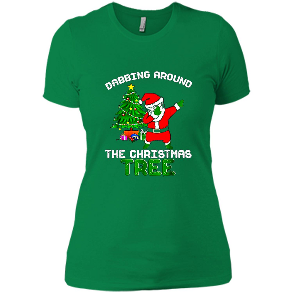 Christmas Dabbing Santa - Ladies' Boyfriend T-Shirt