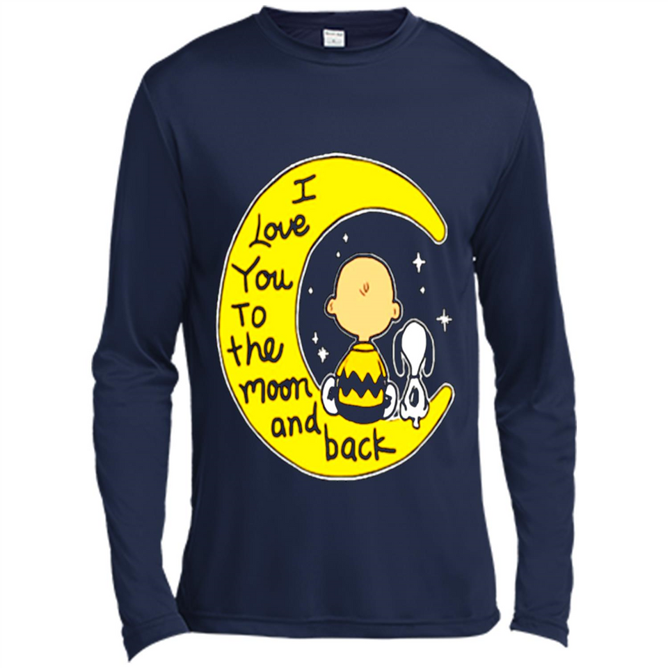 I LOVE YOU TO THE MOON AND BLACK CHARLIE BROWN AND SNOOPY