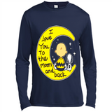 I LOVE YOU TO THE MOON AND BLACK CHARLIE BROWN AND SNOOPY