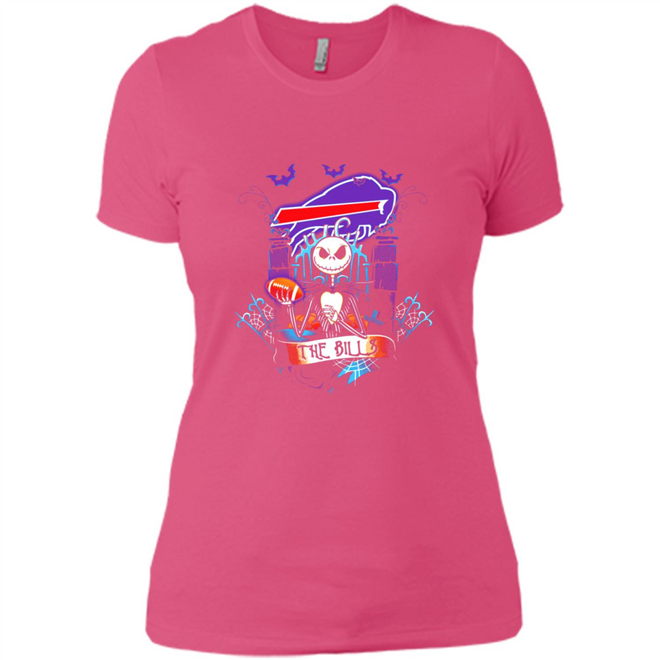Buffalo Bills Halloween The Nightmare Before Christmas - Ladies' Boyfriend T-Shirt