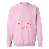 My Favorite Color is Christmas Lights Xmas Sporty T-Shirt - Sweatshirt
