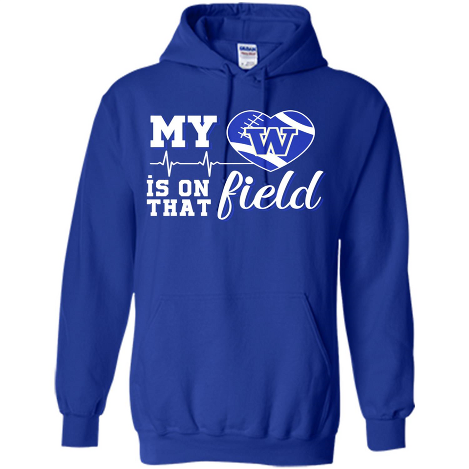 Washington Huskies Football My Heart is on that Field - Hoodie