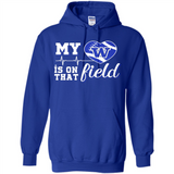 Washington Huskies Football My Heart is on that Field - Hoodie