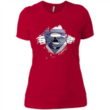 Vancouver Canucks And Superman Fans - Ladies' Boyfriend T-Shirt
