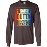 Retro Straight Outta 1983 35 Years Old - Long Sleeve T-Shirt