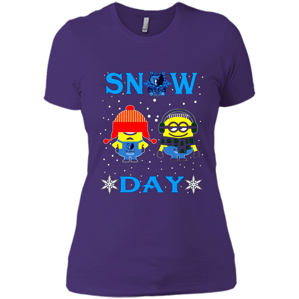 Snow Day Shirt For Memphis Grizzlies Vs Minion Fans pingpong