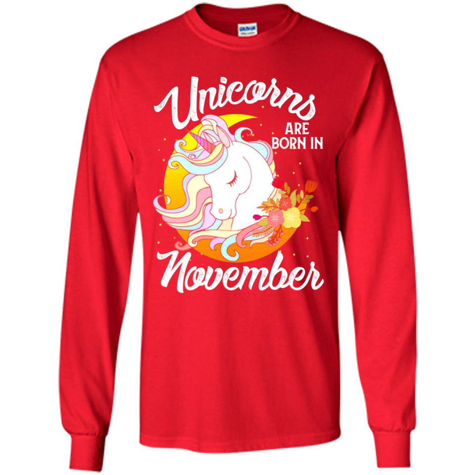 Unicorns Are Born In November Magical Rainbow