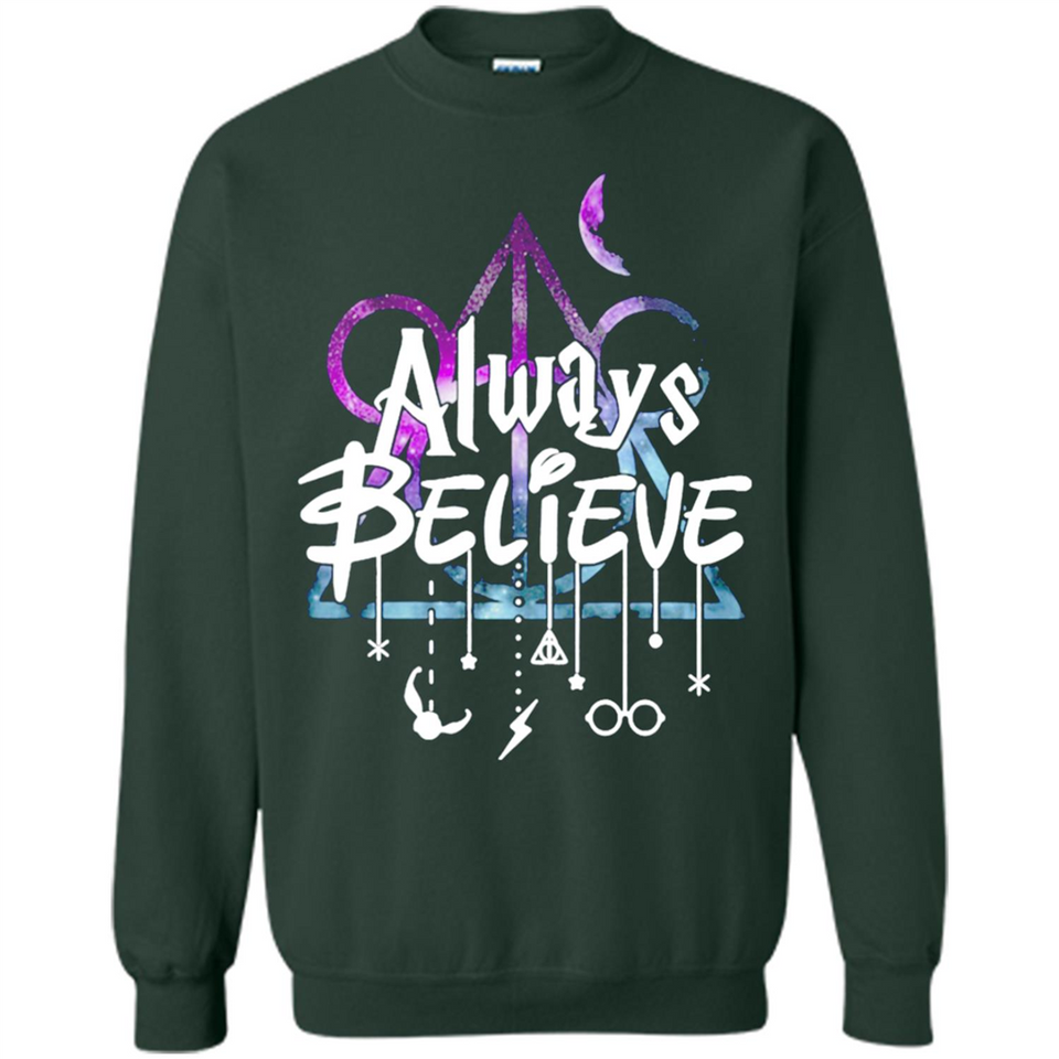 HIPPIE MOON MICKEY DEATHLY HALLOWS ALWAYS BELIEVE