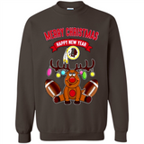 Washington Redskins NFL Reindeer Funny Merry Christmas And Happy New Year