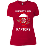 I Just Want To Drink Hot Chocolate & Watch Toronto Raptors Ugly Christmas Sweater PINGPONG