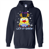 Minion Atlanta Braves Ugly Christmas Sweater Let it Snow - Hoodie
