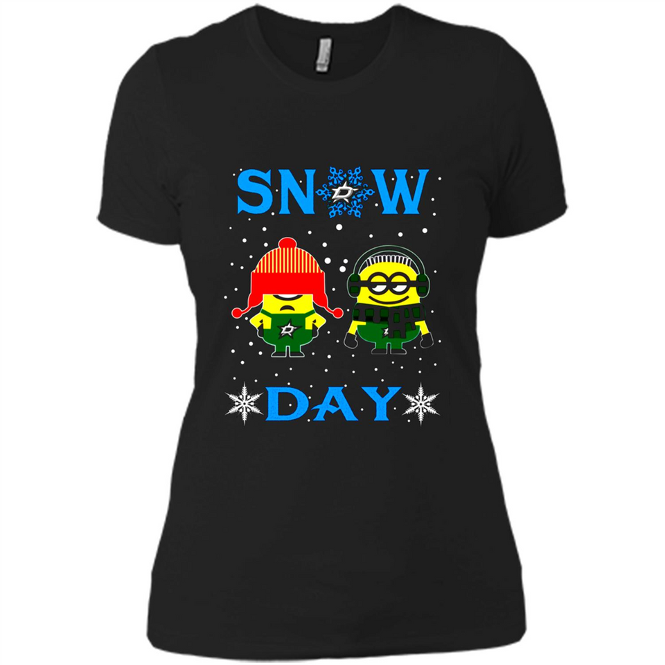 Snow Day Shirt For Dallas Stars Vs Minion Fans pingpong