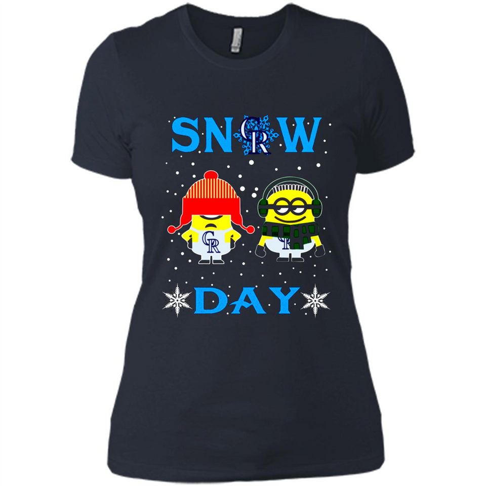 Snow Day Shirt For Colorado Rockies Vs Minion Fans pingpong