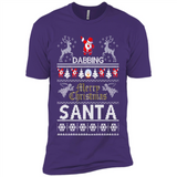 Dabbing Santa Ugly Christmas - Premium Short Sleeve T-Shirt