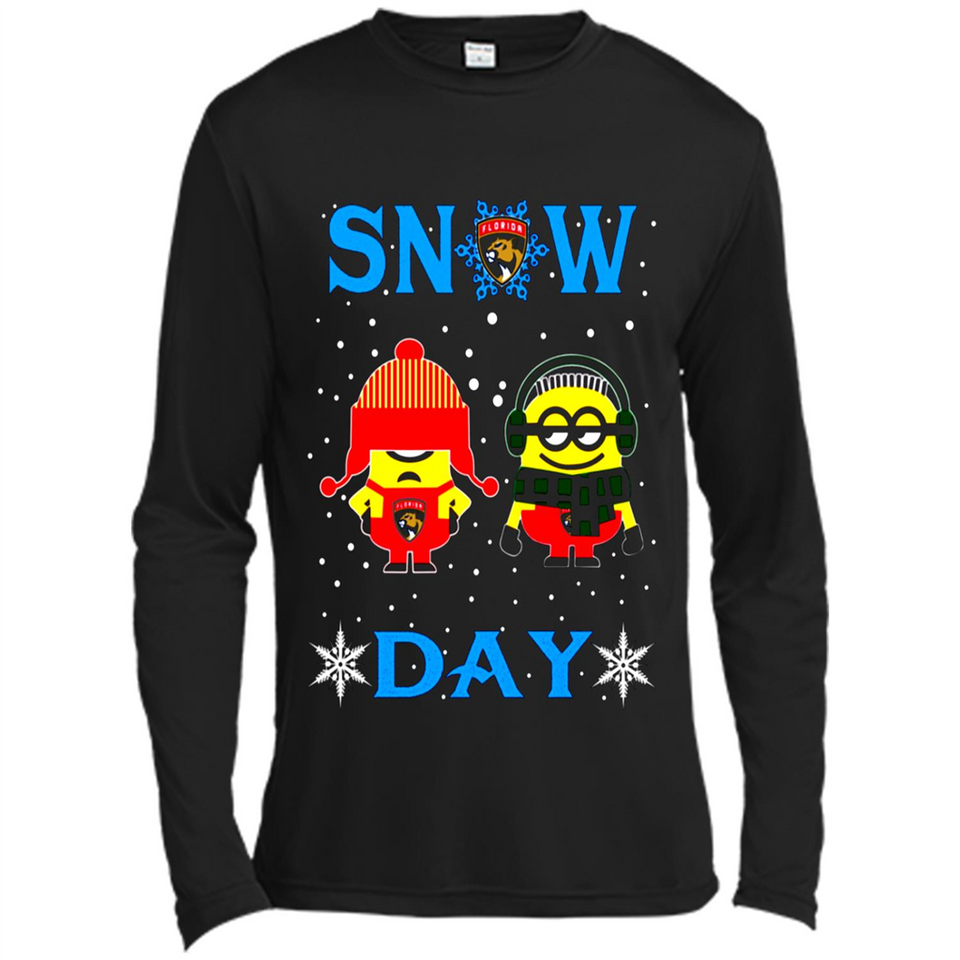 Snow Day Shirt For Florida Panthers Vs Minion Fans pingpong