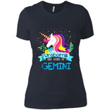 Unicorns are born in Gemini Birthday Rainbow Gift Custom Ultra Cotton