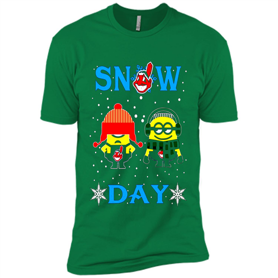 Snow Day Shirt For Cleveland Indians Vs Minion Fans pingpong