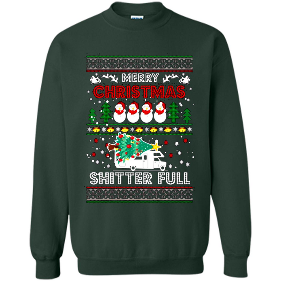 Merry Christmas Shitter Full Christmas Tree Snowman PING PONG