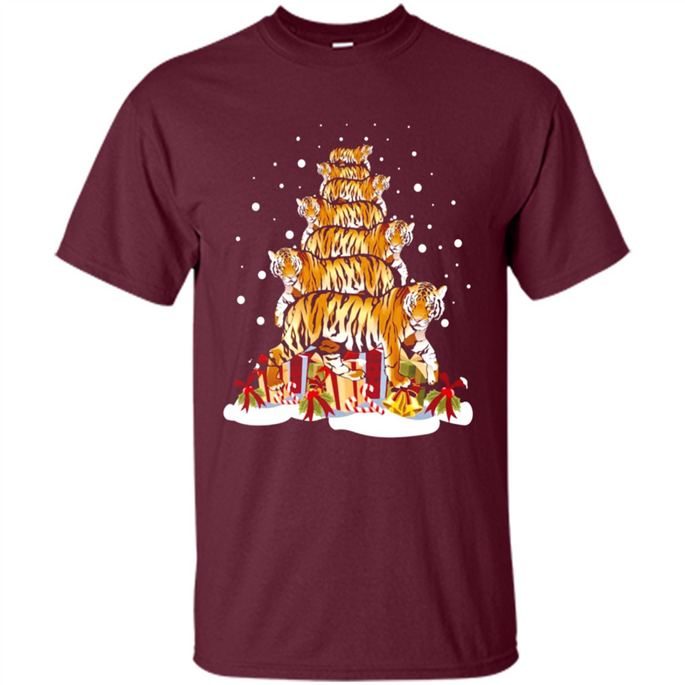 Tiger Christmas Tree Funny Merry Christmas - Shirt